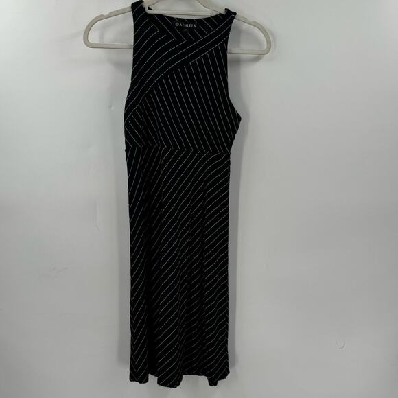 Athleta black and white striped dress - Picture 1 of 5